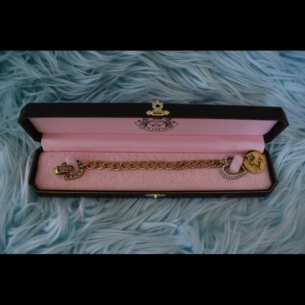 Juicy Couture Gold Plated ‘Love Luck Couture’ Charm Bracelet